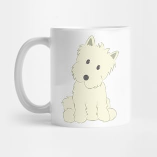 Cute Fluffy Dog Design Mug